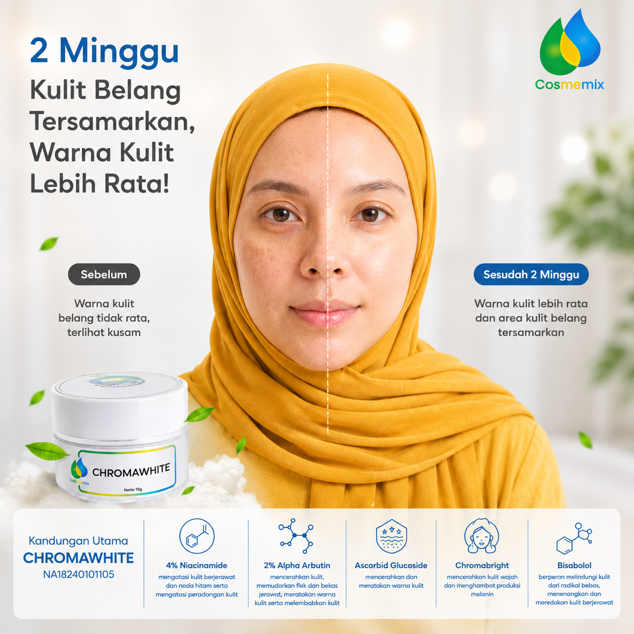 Cosmemix Chromawhite Night Cream (10gr)