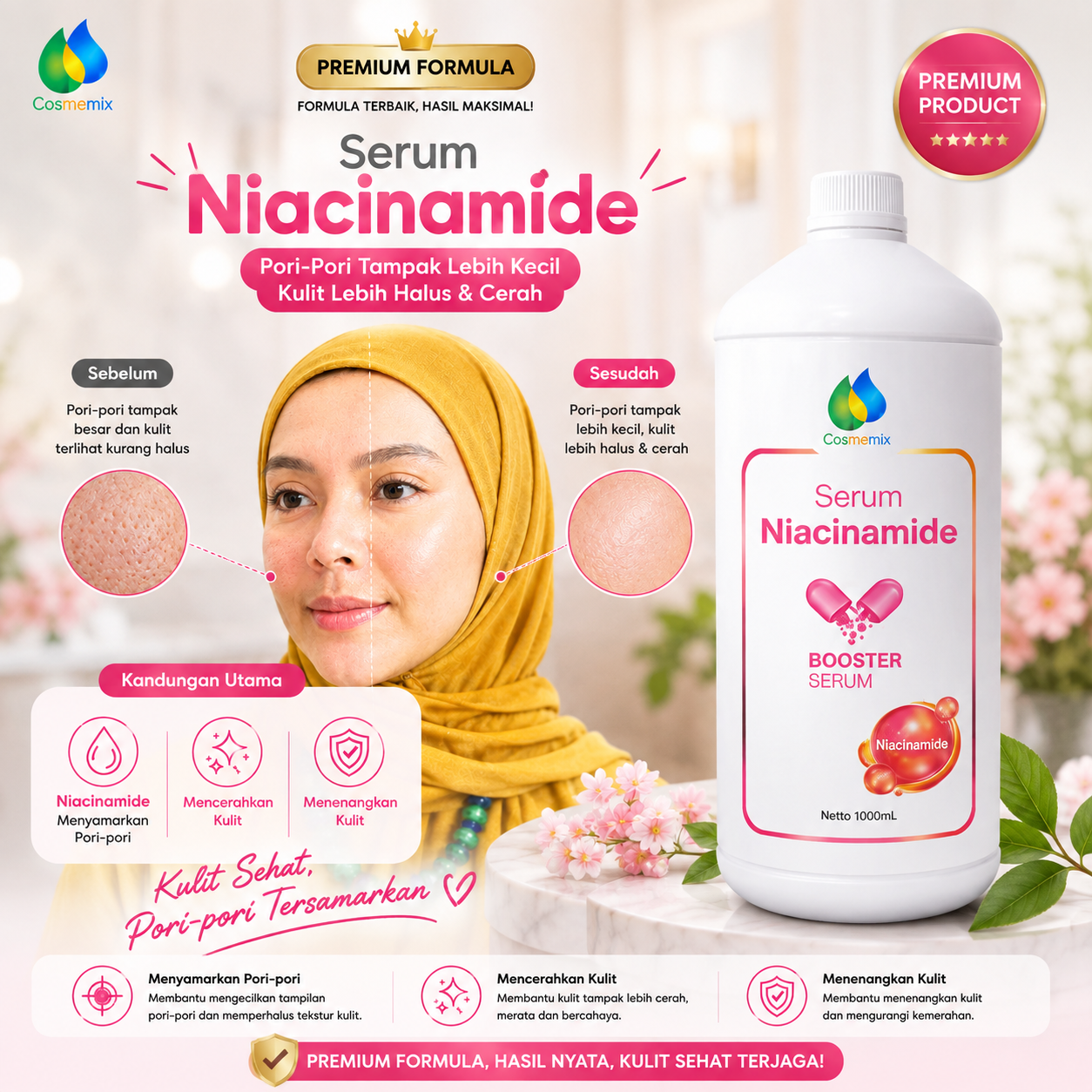 Cosmemix 1 Liter Serum Niacinamid (Pre Order)