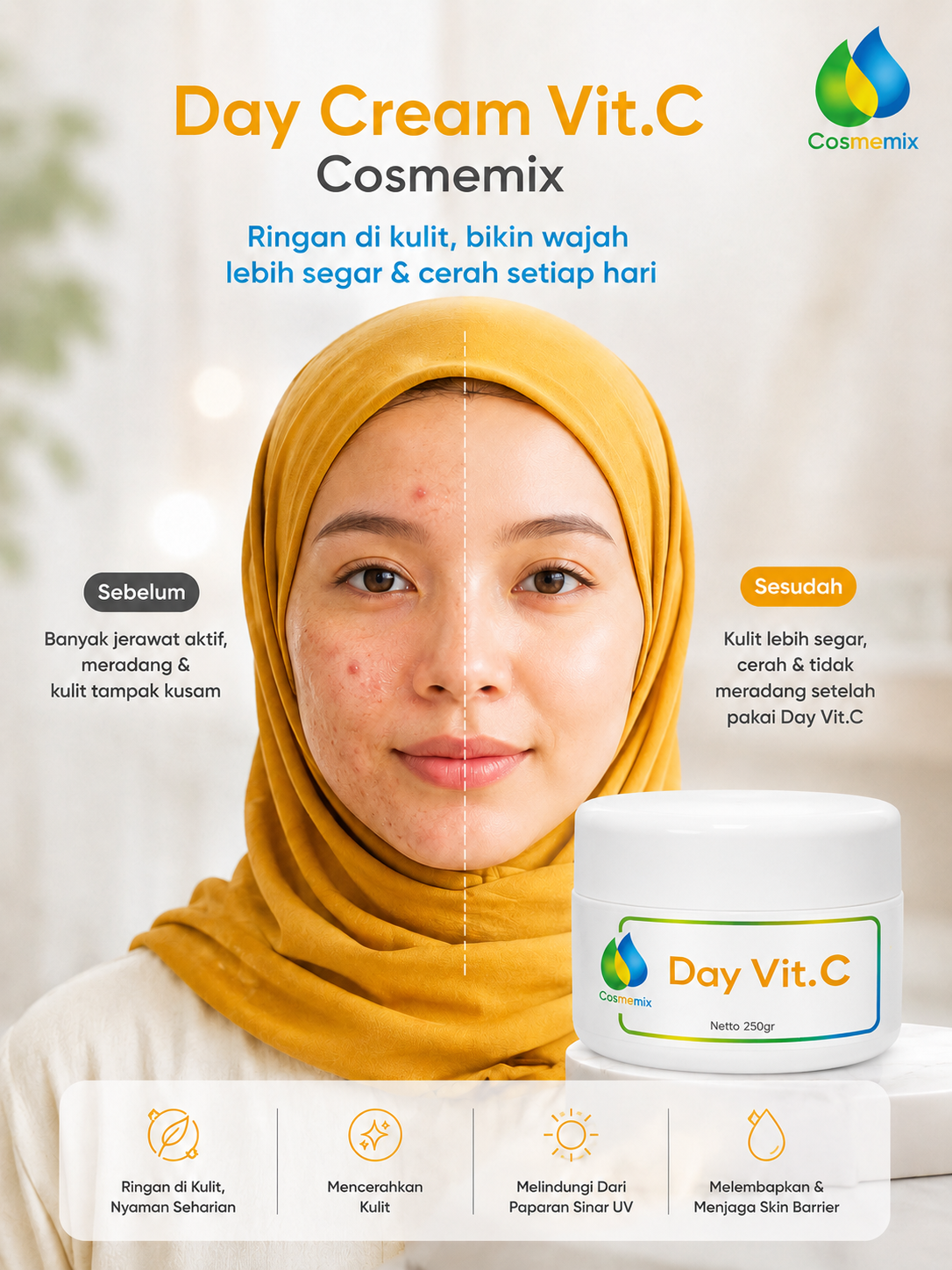 Cosmemix Day Vitamin C 250g (PO 5 hari)
