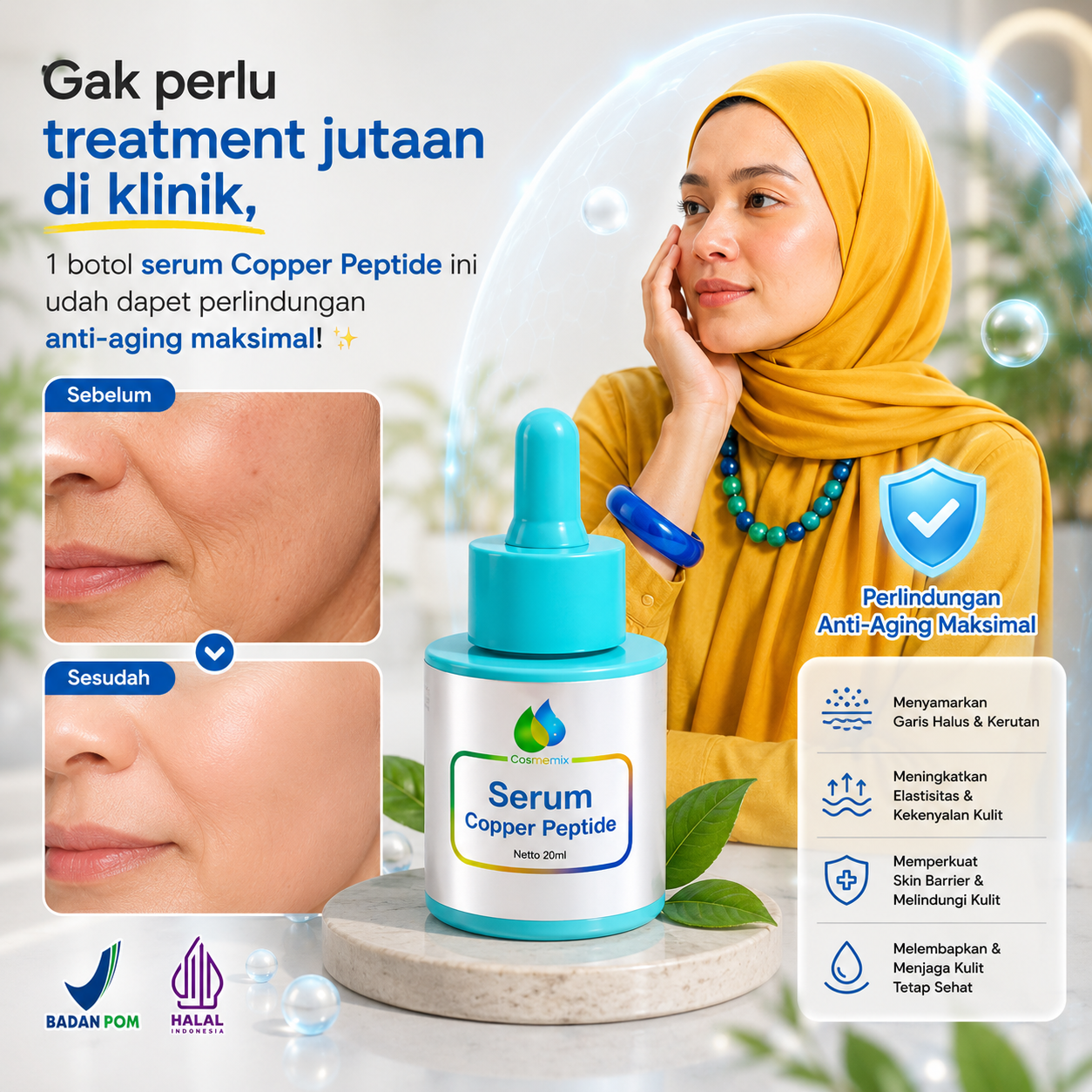 Cosmemix Copper Peptide Serum 20ml