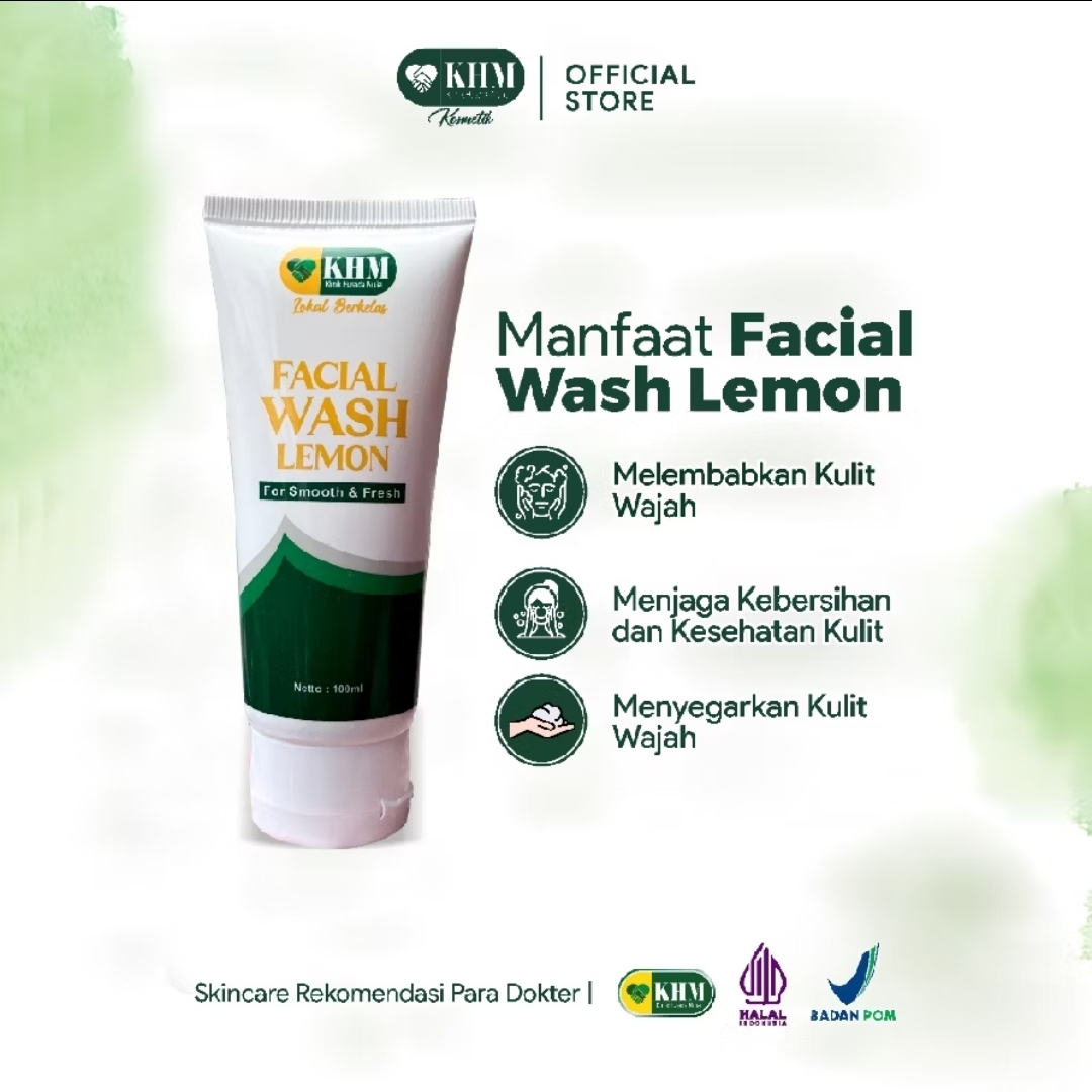 Facial wash lemon