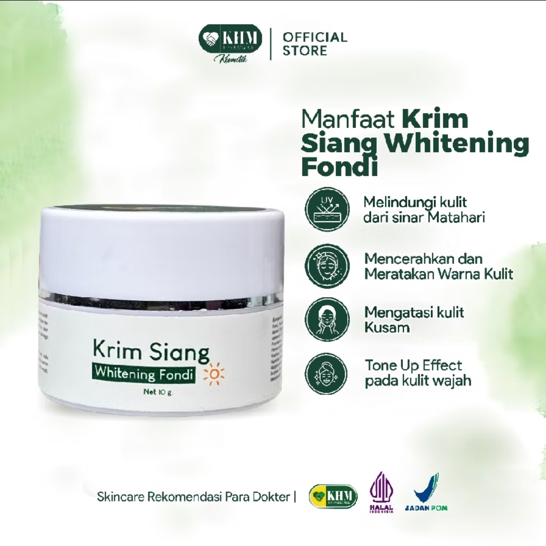 Krim siang fondi whitening